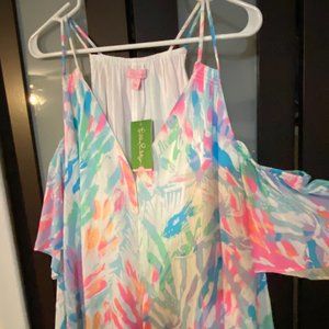 Lilly Pulitzer Cold-Shoulder Bellamie Top